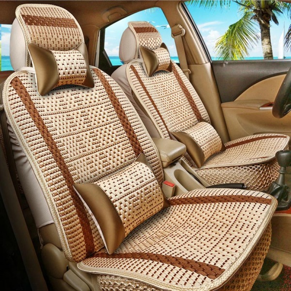 Summer Cooling Breathable Car Seat Cushion with Backrest